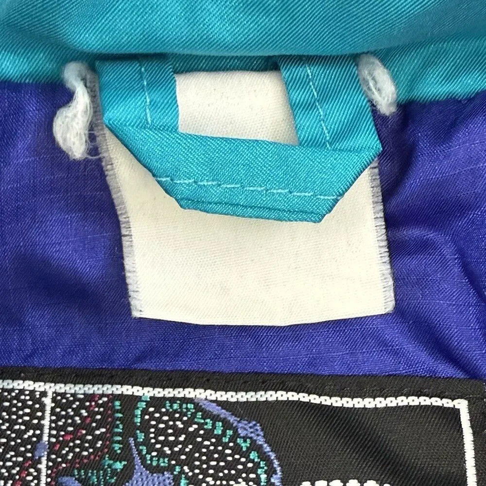 Vintage Mountain Goat Pullover Ski Jacket Men Large 90s Blue Retro Snowboard